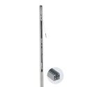 Sport-Thieme DVV Beach 2 "Competition" Beach Volleyball Posts With 2 ground sockets for bolting on, Anodised matt silver