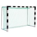 Sport-Thieme 3×1.60-m Free-Standing Handball Goal Premium steel corner joints, Black/silver