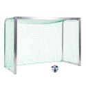 Sport-Thieme "Training" Mini Football Goal 2.40x1.60 m, goal depth 1.00 m, Incl. net, green (mesh size 4.5 cm)