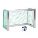 Sport-Thieme fully welded Mini Football Goal 1.20×0.80 m, goal depth 0.70 m, Incl. net, green (mesh size 4.5 cm)