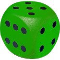 Volley Foam Dice Green, 16 cm
