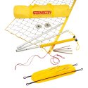 SunVolley "LC" Beach Volleyball Net Assembly With court marking