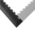 Ecotile for sports flooring Edge/Corner Pieces Corner piece , Dark grey, 7 mm