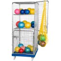 Sport-Thieme "Classic-Rollbox N°5" Storage Trolley 2 doors, With 1 fixed and 1 collapsible shelf