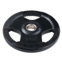 Sport-Thieme "Competition", Rubberised, 50-mm Weight Plate 10 kg