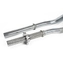 Sport-Thieme 30-mm-Diameter Curl Bar Threaded for extra safety