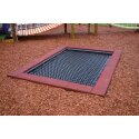 Hally-Gally "2000" In-Ground Trampoline Black, Red-Brown