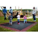 Hally-Gally "2000" In-Ground Trampoline Black, Red-Brown