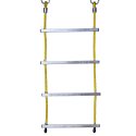 Huck Seiltechnik "Hercules Rope with Aluminum Rungs" Rope Ladder Yellow