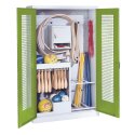 C+P Sports equipment cabinet Viridian green (RDS 110 80 60), Light grey (RAL 7035), Handle, Keyed to differ