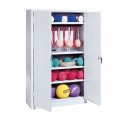 C+P Sports equipment cabinet Light grey (RAL 7035), Light grey (RAL 7035), Keyed to differ, Handle