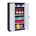 C+P Sports equipment cabinet Light grey (RAL 7035), Anthracite (RAL 7021), Keyed to differ, Handle