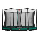 Berg "Favorit" with Comfort Safety Net Trampoline ø 3,80 m, Green edge cover, Green edge cover, ø 3,80 m