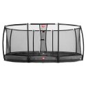 Berg inground "Grand Champion"  with Deluxe Safety Net Trampoline Grey edge cover