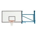 Sport-Thieme "Swivel Design" Wall-Mounted Basketball Unit Extends out 170 cm, Concrete wall