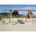 Huck Seiltechnik made of Douglas fir Playground Swings Suspension height: 200 cm
