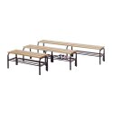 Sypro for Dry Areas without Backrest Changing Room Bench 1.01 m, Without shoe shelf
