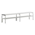 Sypro for Wet Areas without Backrest Changing Room Bench 1.50 m, With shoe shelf