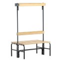 Sypro Wolf Dry Area Changing Bench with Double-Sided Backrest 1.01 m, Without shoe shelf, 1.01 m, Without shoe shelf