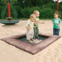 Hally-Gally "Piccolino" In-Ground Trampoline Black, Red-Brown