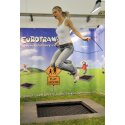 Eurotramp "Playground Mini" Kids’ In-Ground Trampoline Square trampoline bed, With safety mats, Without additional coating