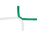 for Full-Size Football Goal, with Chess Board Pattern, knotless Football Goal Net Green/white