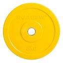 Sport-Thieme "Bumper Plate", Coloured Weight Plate 5 kg, yellow