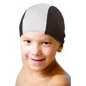 Sport-Thieme "Fabric" Swimming Caps Black/white, Children