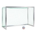 Sport-Thieme "Professional" Mini Football Goal Incl. net, green (mesh size 10 cm), 2.40x1.60 m, goal depth 1.00 m