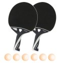 Cornilleau "Nexeo X70" Table Tennis Bats and Balls Orange balls