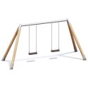 Playparc "Wood/Metal" Double Swing Set Hanging height: 200 cm