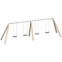 Playparc "Wood/Metal" Quadruple Swing Set Hanging height: 200 cm