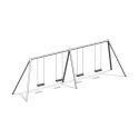 Playparc "Metall" Quadruple Swing Set Suspension height 245 cm