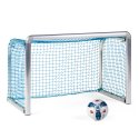Sport-Thieme "Protection" Mini Football Goal 1.2x0.8 m, goal depth 0.7 m, Incl. net, blue (mesh size 4.5 cm)