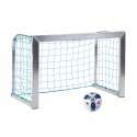 Sport-Thieme "Training" Mini Football Goal 1.20×0.80 m, goal depth 0.70 m, Incl. net, blue (mesh size 10 cm)