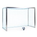 Sport-Thieme "Training" Mini Football Goal 2.40x1.60 m, goal depth 1.00 m, Incl. net, blue (mesh size 4.5 cm)