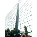 with double rod mat, 25 m Ball-Stop Fence Moss green, 25×4 m