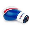 Sport-Thieme "Sparring" Boxing Gloves White/blue/red, 8 oz