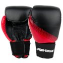 Sport-Thieme "Sparring" Boxing Gloves Black/red, 8 oz