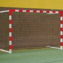 Sport-Thieme with Wall Rail, Swiveling incl. Net Mounting SimplyFix Handball Goal Red/silver