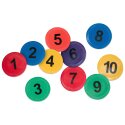 Sport-Thieme "Numbers and/or Letters" Floor Markers Numbers 1–10