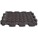 Gum-tech "Puzzle mat 3D" Impact-Attenuating Tile 6 cm, Black