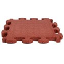 Gum-tech "Puzzle mat 3D" Impact-Attenuating Tile 6 cm, Red