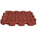 Gum-tech "Puzzle mat 3D" Impact-Attenuating Tile 6 cm, Red