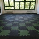 Gum-tech "Puzzle mat 3D" Impact-Attenuating Tile 4.5 cm, Green