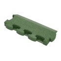 Gum-tech "Beveled" for Impact-Attenuating Tile Mat Edging 6 cm, Green
