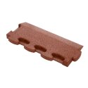 Gum-tech "Beveled" for Impact-Attenuating Tile Mat Edging 4.5 cm, Red