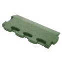 Gum-tech "Beveled" for Impact-Attenuating Tile Mat Edging 4.5 cm, Green