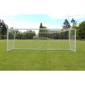 Sport-Thieme with free net suspension SimplyFix, white, free-standing Full-Size Football Goal