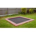 Hally-Gally "2017" In-Ground Trampoline Black, Red-Brown